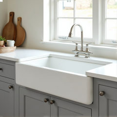 Brand 36" Cast Iron Undermount Farmhouse Sink, Single Bowl