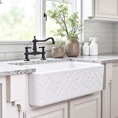 Brand 36" Porcelain Undermount Farmhouse Sink, Single Bowl